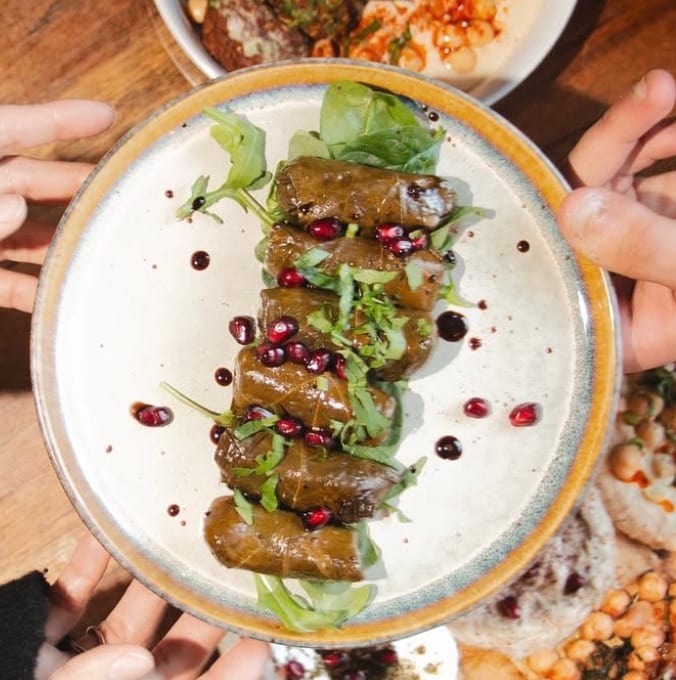 Stuffed Grape Leaves.