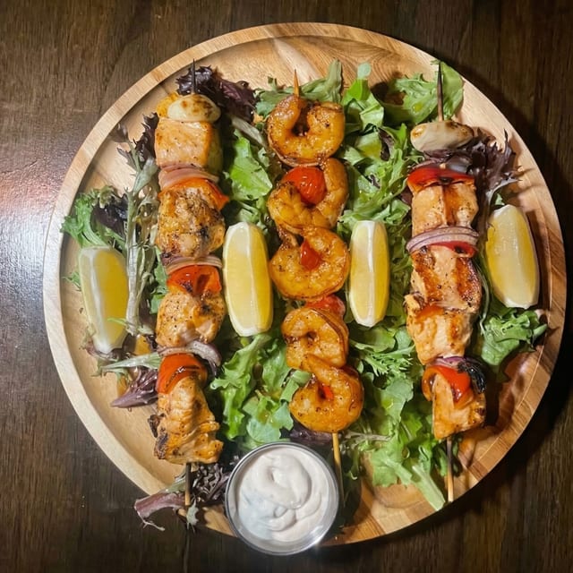 Shrimp Kebab.